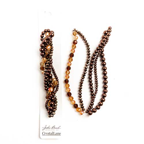 Crystal Lane Twisted Bead Strands Mix - Plumeria