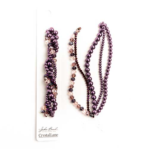 Crystal Lane Twisted Bead Strands Mix - Wisteria