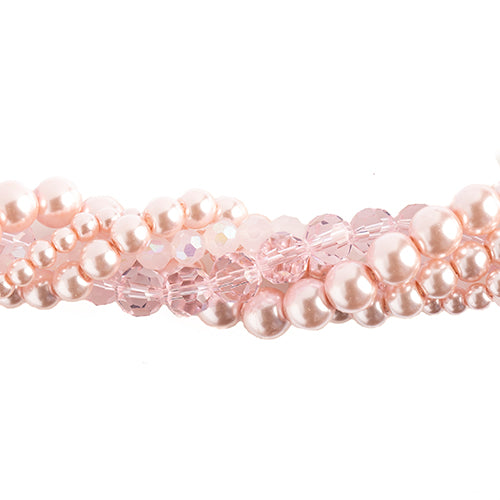 Crystal Lane Twisted Bead Strands Mix - Camellia