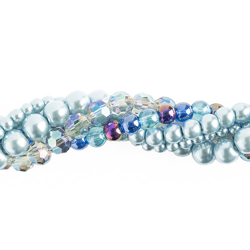 Crystal Lane Twisted Bead Strands Mix - Gentian