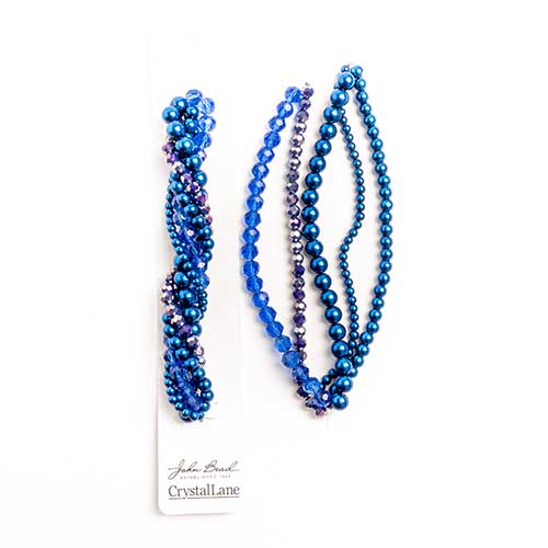 Crystal Lane Twisted Bead Strands Mix - Siberian Squill