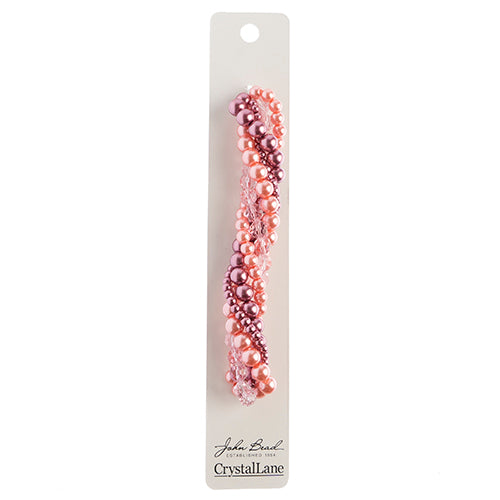 Crystal Lane Twisted Bead Strands Mix - Cyclamen