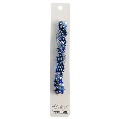 Crystal Lane Twisted Bead Strands Mix - Forget-me-not