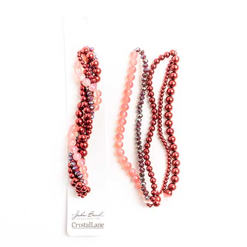 Crystal Lane Twisted Bead Strands Mix - Hellebores