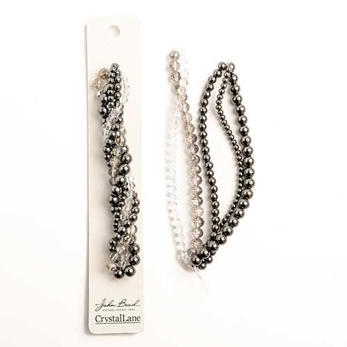 Crystal Lane Twisted Bead Strands Mix - Hollyhock