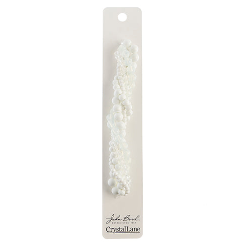 Crystal Lane Twisted Bead Strands Mix - Queen Anne's Lace