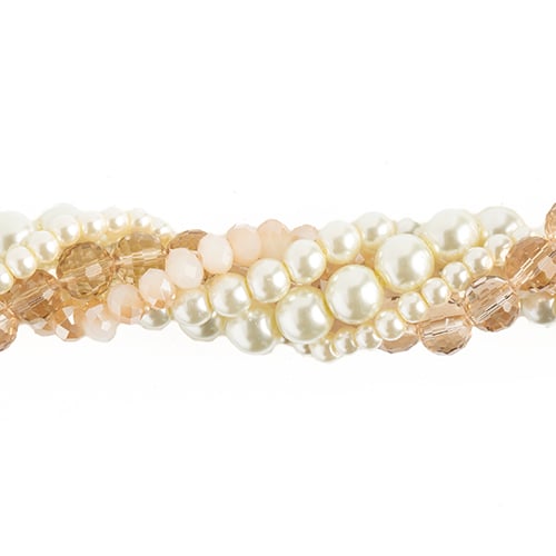 Crystal Lane Twisted Bead Strands Mix - Pussywillow