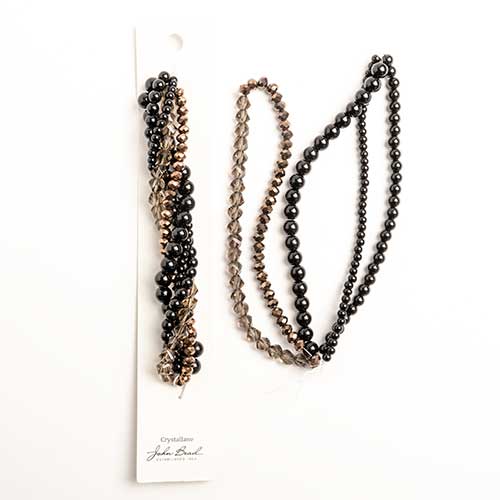 Crystal Lane Twisted Bead Strands Mix - Bat Orchid