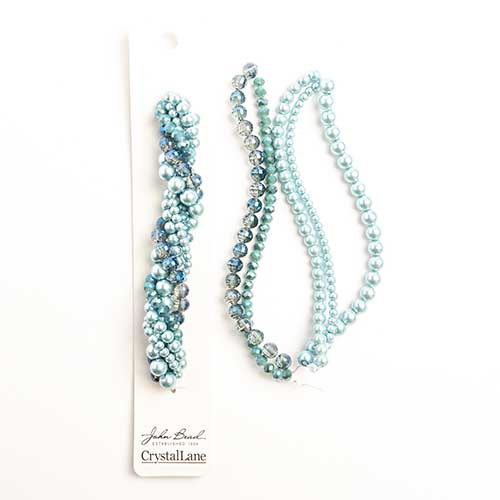 Crystal Lane Twisted Bead Strands Mix - Succulent