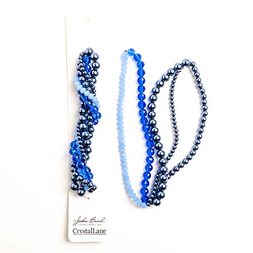 Crystal Lane Twisted Bead Strands Mix - Monkshood
