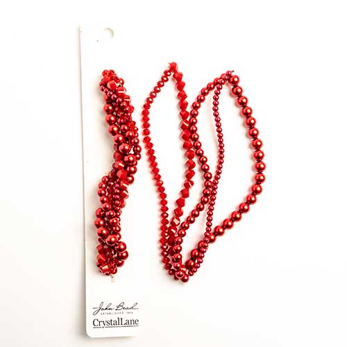 Crystal Lane Twisted Bead Strands Mix - Salvia