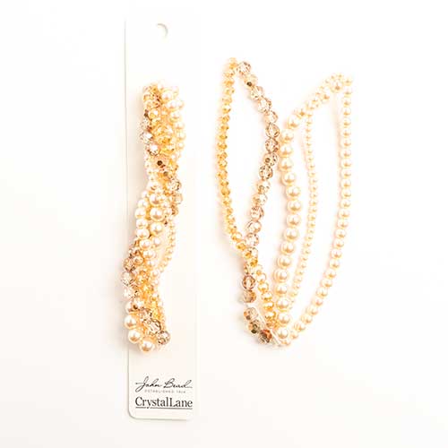 Crystal Lane Twisted Bead Strands Mix - Garden Rose