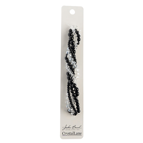 Crystal Lane Twisted Bead Strands Mix - Black Dahlia