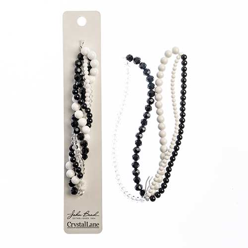 Crystal Lane Twisted Bead Strands Mix - Tuberose