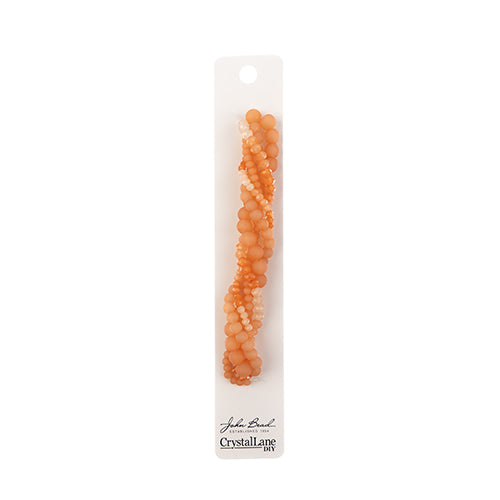 Crystal Lane Twisted Bead Strands Mix - Solar Orange