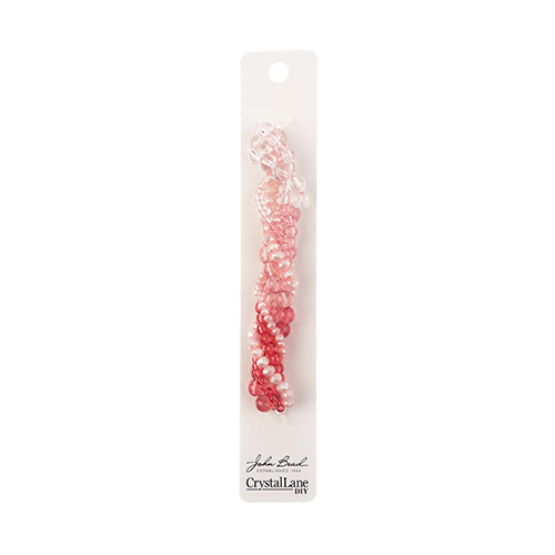 Crystal Lane Twisted Bead Strands Mix - Pink Twilight