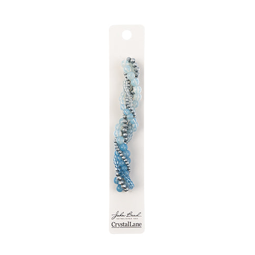 Crystal Lane Twisted Bead Strands Mix - Blue Sky
