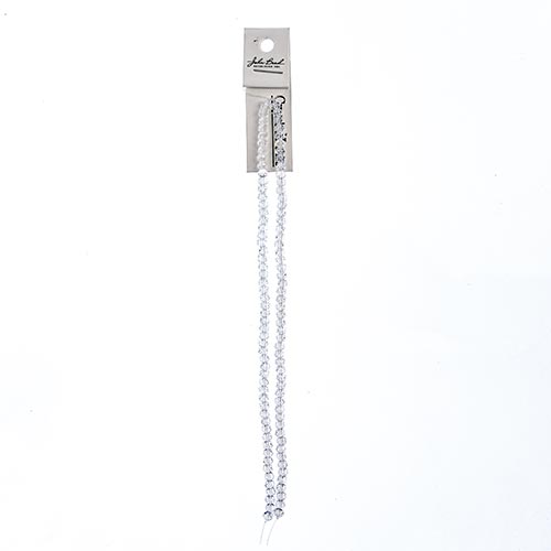 Crystal Lane Rondelle 2 Strand 7in (Apx110pcs) 3x4mm Transparent Crystal AB