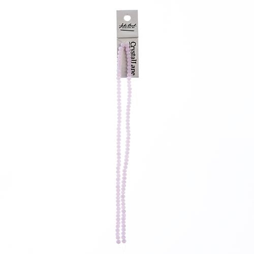 Crystal Lane Rondelle 2 Strand 7in (Apx110pcs) 3x4mm Opaque Pink