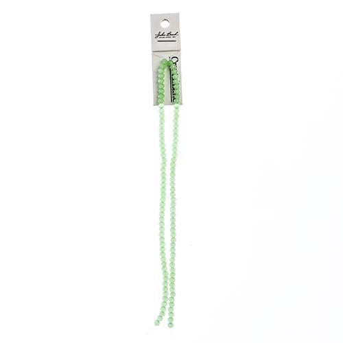 Crystal Lane Rondelle 2 Strand 7in (Apx110pcs) 3x4mm Opaque Light Green