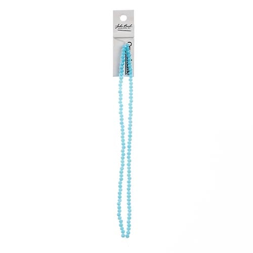 Crystal Lane Rondelle 2 Strand 7in (Apx110pcs) 3x4mm Opaque Blue