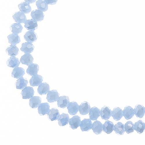 Crystal Lane Rondelle 2 Strand 7in (Apx110pcs) 3x4mm Opaque Light Periwinkle