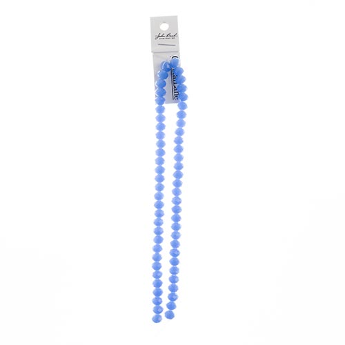 Crystal Lane Rondelle 2 Strand 7in (Apx58pcs) 6x8mm Opaque Dark Periwinkle