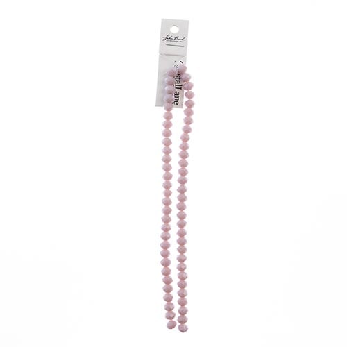 Crystal Lane Rondelle 2 Strand 7in (Apx58pcs) 6x8mm Opaque Mauve