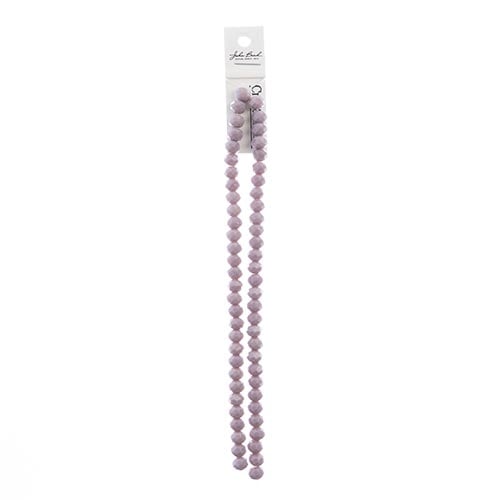 Crystal Lane Rondelle 2 Strand 7in (Apx58pcs) 6x8mm Opaque Dark Purple