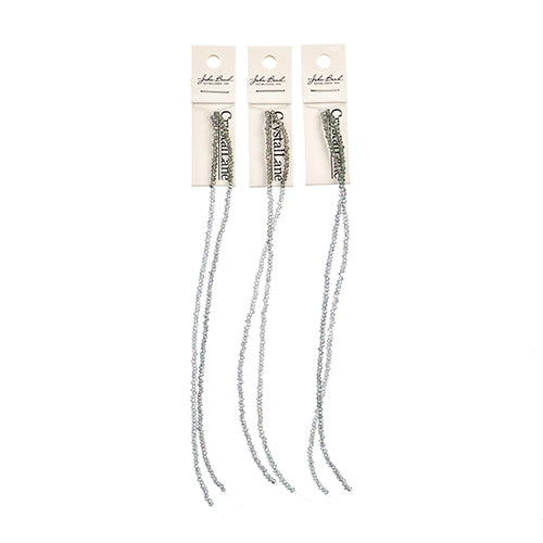 Crystal Lane Rondelle 2 Strand 7in (Apx246pcs) 1.5x2.5mm Transparent Green Luster