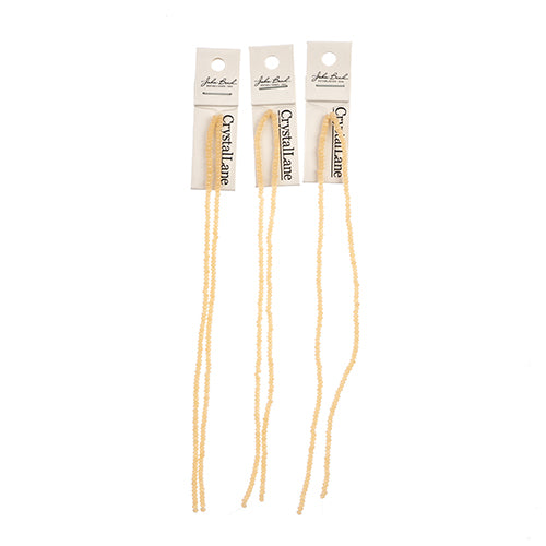 Crystal Lane Rondelle 2 Strand 7in (Apx246pcs) 1.5x2.5mm Opaque Cream