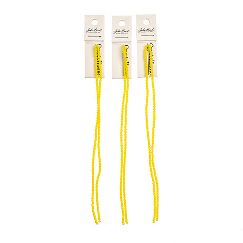 Crystal Lane Rondelle 2 Strand 7in (Apx246pcs) 1.5x2.5mm Opaque Yellow