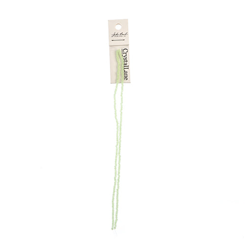 Crystal Lane Rondelle 2 Strand 7in (Apx246pcs) 1.5x2.5mm Opaque Light Green