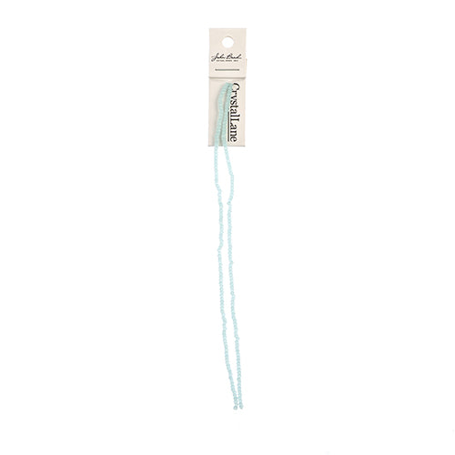 Crystal Lane Rondelle 2 Strand 7in (Apx246pcs) 1.5x2.5mm Opaque Light Blue