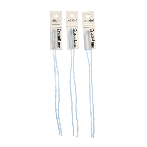 Crystal Lane Rondelle 2 Strand 7in (Apx246pcs) 1.5x2.5mm Opaque Light Periwinkle