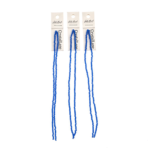 Crystal Lane Rondelle 2 Strand 7in (Apx246pcs) 1.5x2.5mm Opaque Dark Sapphire