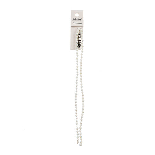 Crystal Lane Bicone 2 Strand 7in (Apx96pcs) 4mm Opaque White AB