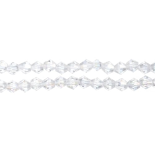 Crystal Lane Bicone 2 Strand 7in (Apx96pcs) 4mm Transparent Crystal AB