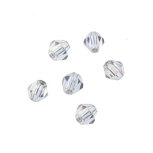 Crystal Lane Bicone 2 Strand 7in (Apx96pcs) 4mm Transparent Crystal AB