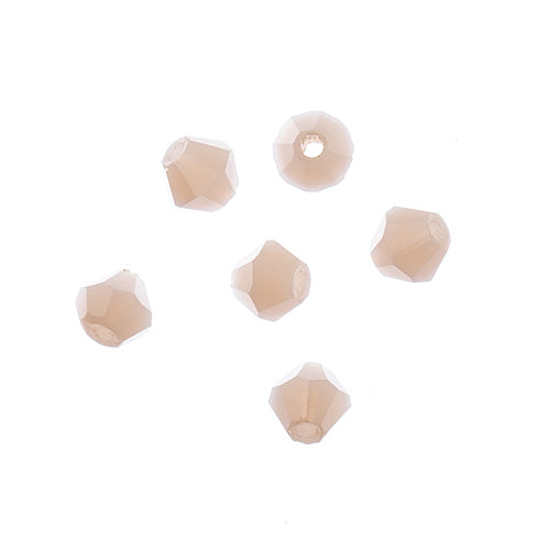 Crystal Lane Bicone 2 Strand 7in (Apx96pcs) 4mm Opaque Light Cream