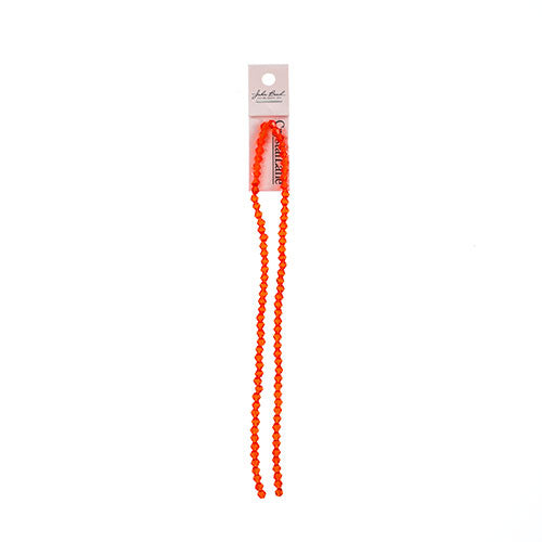 Crystal Lane Bicone 2 Strand 7in (Apx96pcs) 4mm Transparent Orange