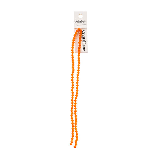 Crystal Lane Bicone 2 Strand 7in (Apx96pcs) 4mm Opaque Orange