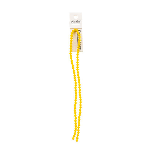Crystal Lane Bicone 2 Strand 7in (Apx96pcs) 4mm Opaque Yellow