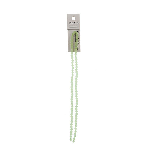 Crystal Lane Bicone 2 Strand 7in (Apx96pcs) 4mm Opaque Light Green