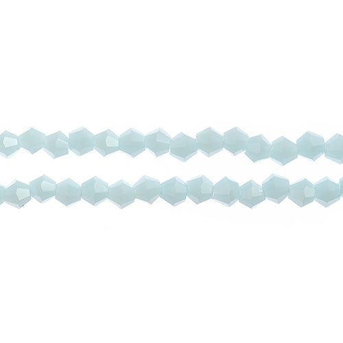 Crystal Lane Bicone 2 Strand 7in (Apx96pcs) 4mm Opaque Blue