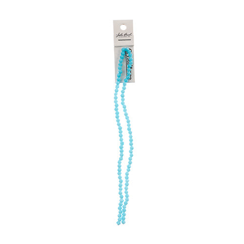 Crystal Lane Bicone 2 Strand 7in (Apx96pcs) 4mm Opaque Light Blue