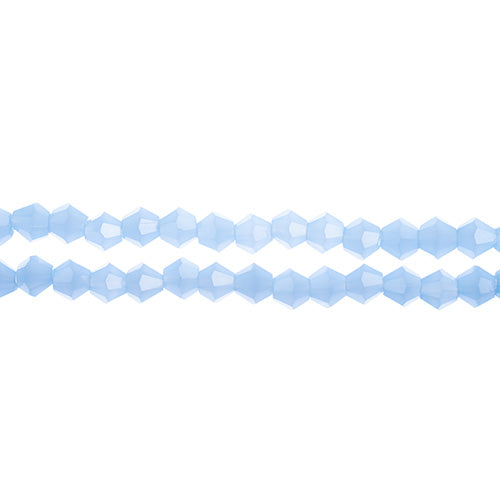 Crystal Lane Bicone 2 Strand 7in (Apx96pcs) 4mm Opaque Light Periwinkle