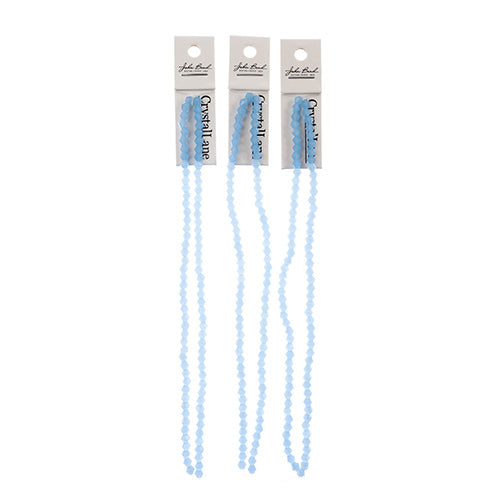 Crystal Lane Bicone 2 Strand 7in (Apx96pcs) 4mm Opaque Light Periwinkle