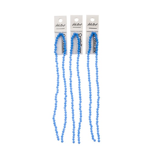 Crystal Lane Bicone 2 Strand 7in (Apx96pcs) 4mm Opaque Periwinkle