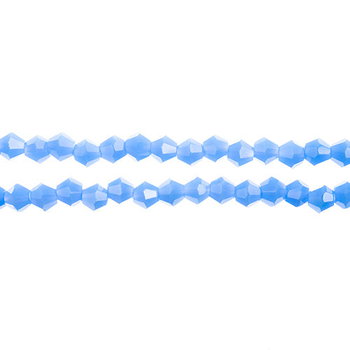 Crystal Lane Bicone 2 Strand 7in (Apx96pcs) 4mm Opaque Periwinkle